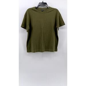 OLD NAVY Women's Olive Green Crewneck Casual Short Sleeve Top SZ S